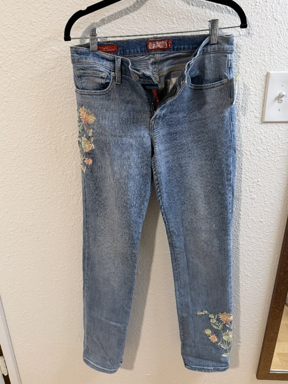 Lucky Brand Embroidered Women's Jeans Boho Western Demin